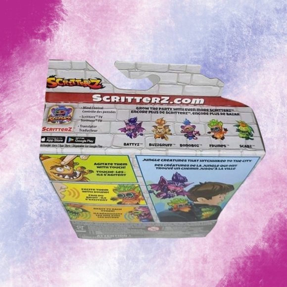 Scritterz Battyz Interactive Purple Mini Monster Jungle Creature Toy, New in Box - Picture 6 of 6
